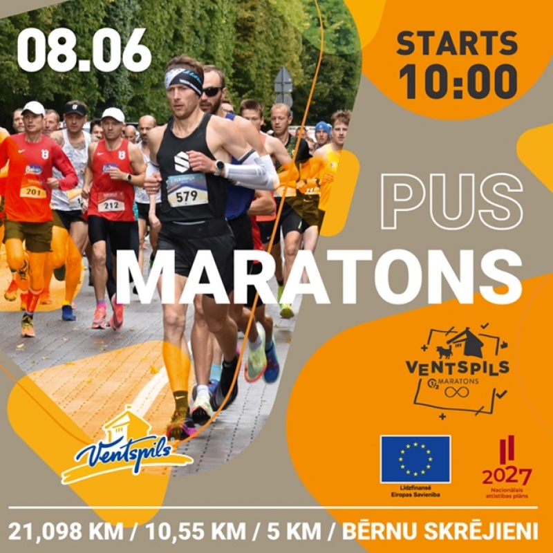Ventspils pusmaratons 2025