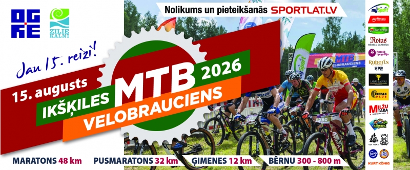 Ikšķiles MTB velobrauciens 2026