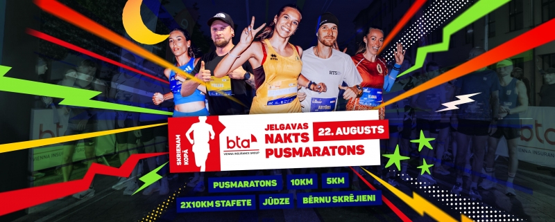 Jelgavas Nakts pusmaratons 2026