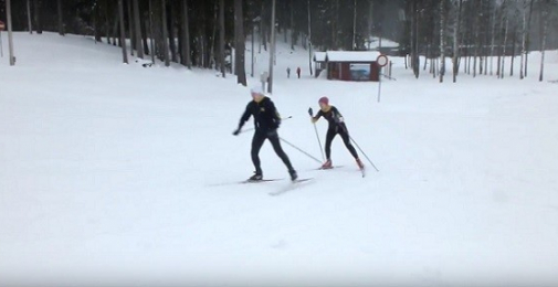 Alūksnē sniegs pieņemas spēkā! Šīsdienas video no slēpojuma "Alūksne" trases (23.02.2016.)