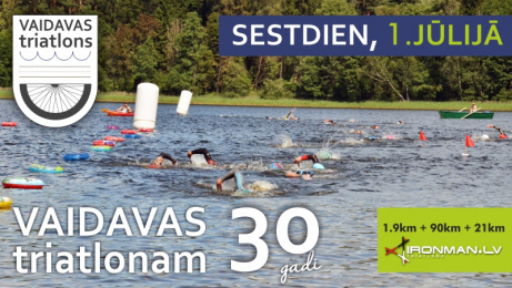 Vaidavas triatlons jau šo sestdien - reģistrējies SportLat lojalitātes kartei