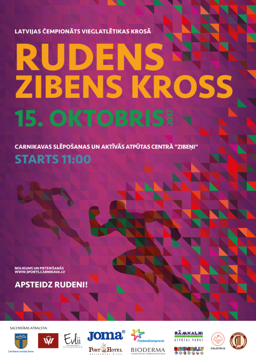 Latvijas čempionāts vieglatlētikas krosā Rudens Zibens kross jau šo svētdien