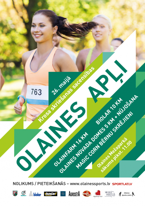 STARTĒ KROSA SKRIEŠANAS SACENSĪBĀS “OLAINES APĻI 2018” UN TIEC PIE NAUDAS BALVAS