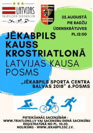 Jēkabpils krostriatlonā sirsnība un balvas no organizatoriem, atsaucība no Jums!!!