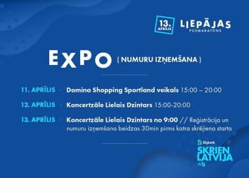 Bigbank Skrien Latvija Liepājas pusmaratona expo