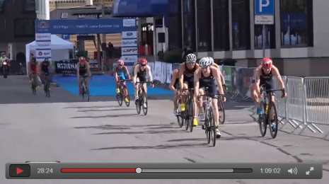 Piedāvājam noskatīties Rīgas Triatlons, 2019 Riga ETU Triathlon Junior European Cup, Junioru-vīriešu sacensībui