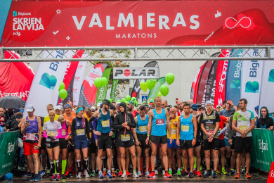 Valmieras maratonā uzvar Vīksne un Sokunova