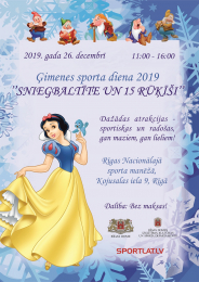 Ģimenes Sporta diena “Sniegbaltīte un 15 rūķīši” 26.decembrī