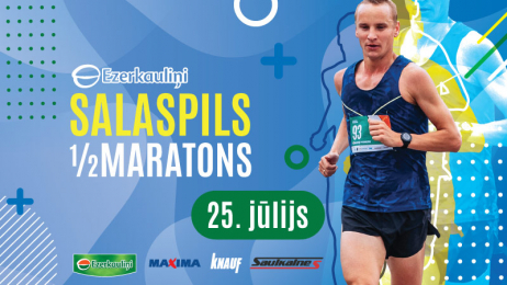 Uz Salaspili pēc savas pusmaratona medaļas!