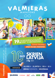Skrien Latvija Valmieras maratons - 19.septembrī