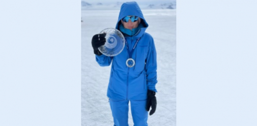 Evija Reine uzvar Antarktīdā! "Antarctic Ice Marathon 2021"
