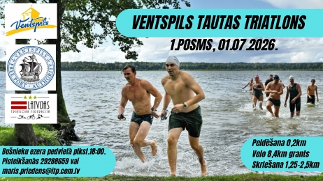 Ventspils Tautas triatlona sezona 2026