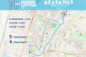Trases karte, Rēzeknes pusmaratons