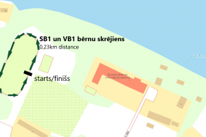 2) Bērnu distance 0,23km