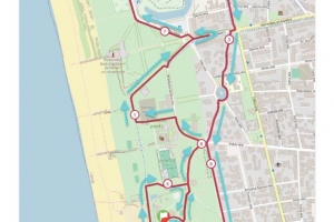 10km un Pusmaratona trase