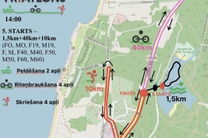 5. starts, 1,5km + 40km + 10km