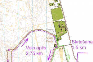 Trase: 2,5km + 11km + 1,5km